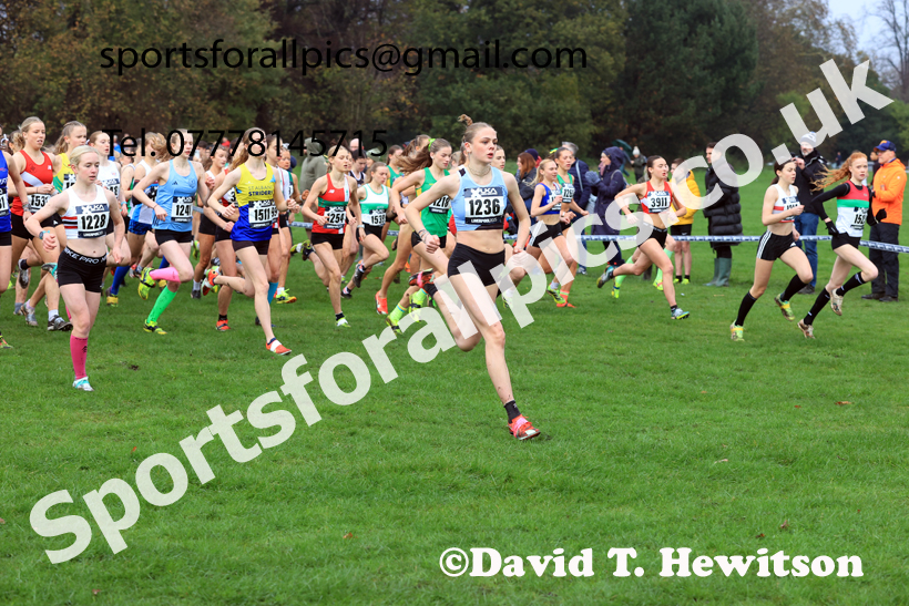 Womens Under-17s and Under-20s 2025 Liverpool Cross Challenge, Sefton Park, Saturday, November 22th. Photo: David T. Hewitson/Sports for All Pics